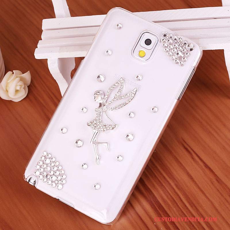 Custodia Samsung Galaxy Note 3 Strass Porporatelefono, Cover Samsung Galaxy Note 3 Protezione