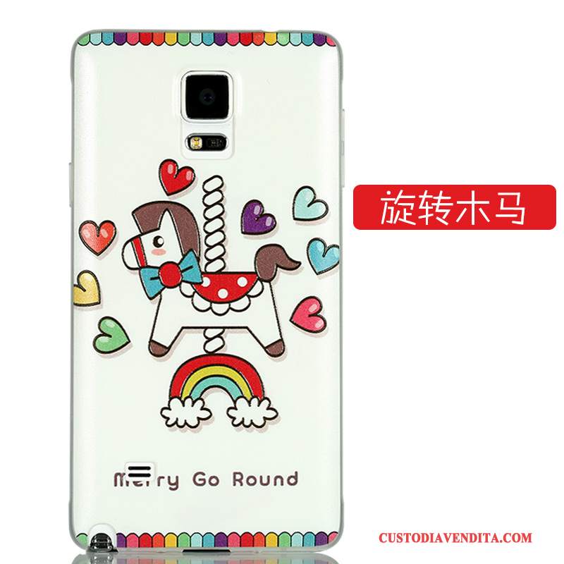 Custodia Samsung Galaxy Note 4 Cartone Animato Difficile Sottile, Cover Samsung Galaxy Note 4 Colore Coperchio Posterioretelefono