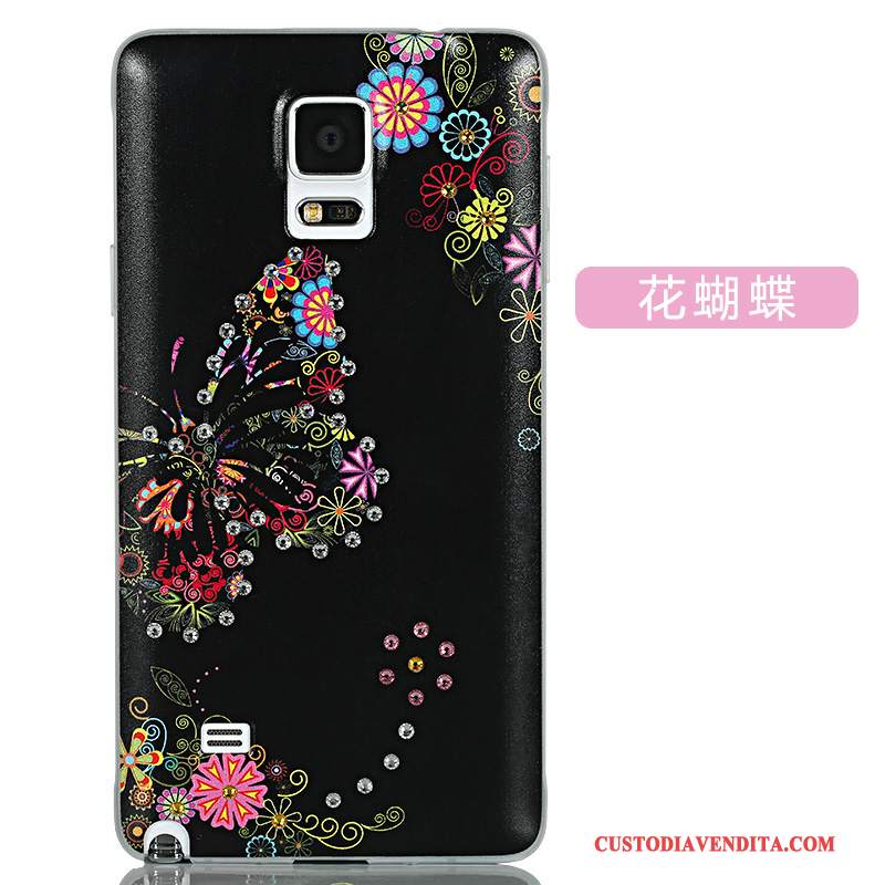 Custodia Samsung Galaxy Note 4 Cartone Animato Sottile Rosa, Cover Samsung Galaxy Note 4 Protezione Bellotelefono