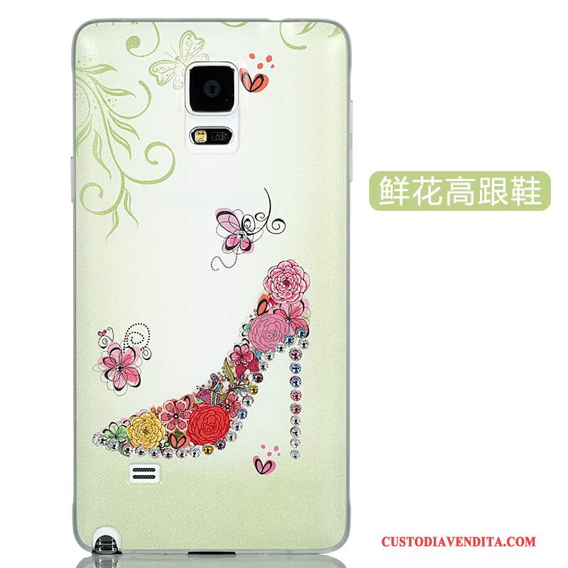 Custodia Samsung Galaxy Note 4 Cartone Animato Sottile Rosa, Cover Samsung Galaxy Note 4 Protezione Bellotelefono