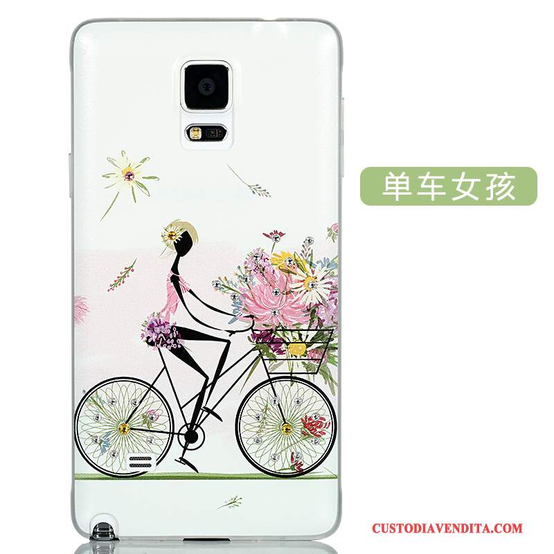 Custodia Samsung Galaxy Note 4 Cartone Animato Sottile Rosa, Cover Samsung Galaxy Note 4 Protezione Bellotelefono