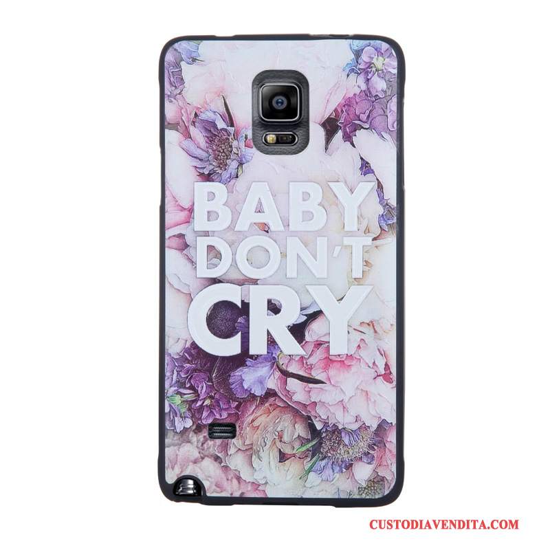 Custodia Samsung Galaxy Note 4 Colore Morbidotelefono, Cover Samsung Galaxy Note 4 Protezione Pellicola Protettiva Tempra