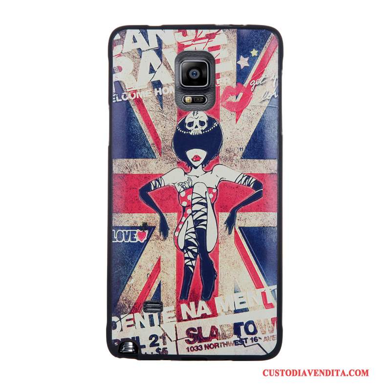 Custodia Samsung Galaxy Note 4 Colore Morbidotelefono, Cover Samsung Galaxy Note 4 Protezione Pellicola Protettiva Tempra