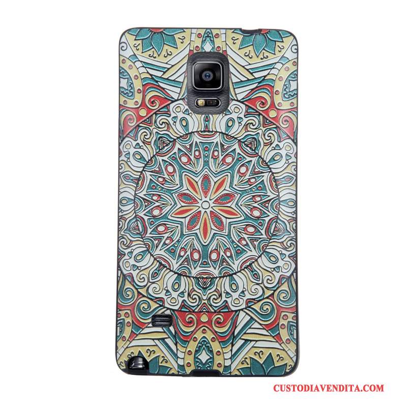 Custodia Samsung Galaxy Note 4 Colore Morbidotelefono, Cover Samsung Galaxy Note 4 Protezione Pellicola Protettiva Tempra