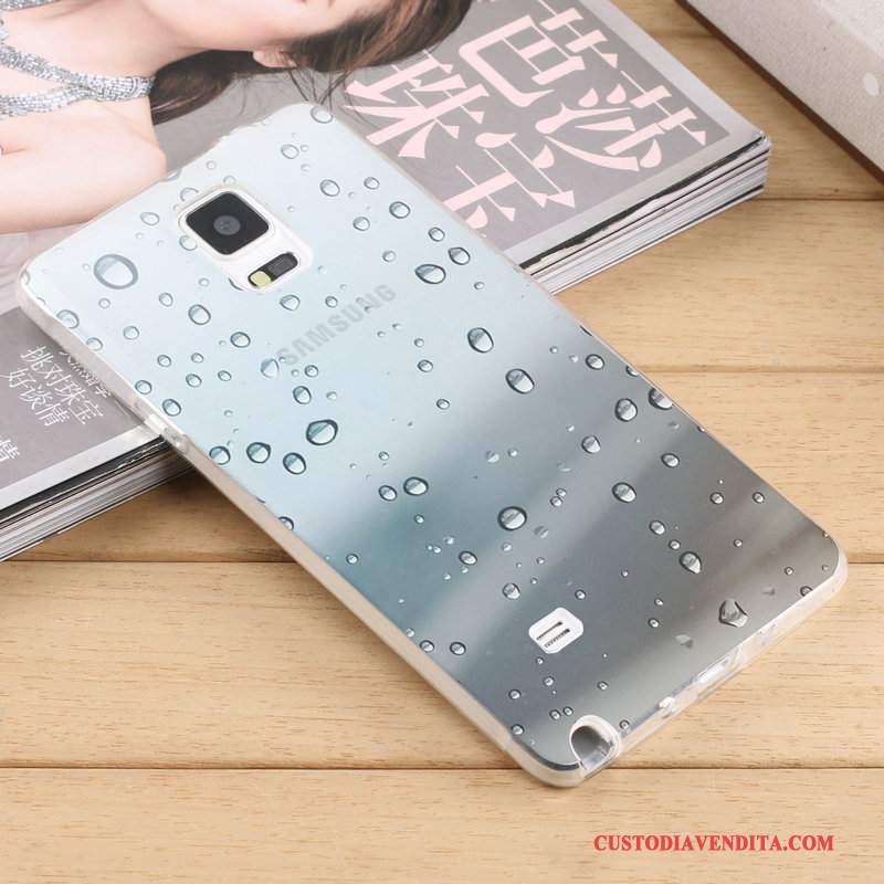 Custodia Samsung Galaxy Note 4 Creativo Trasparente Tendenza, Cover Samsung Galaxy Note 4 Silicone Tutto Incluso Morbido