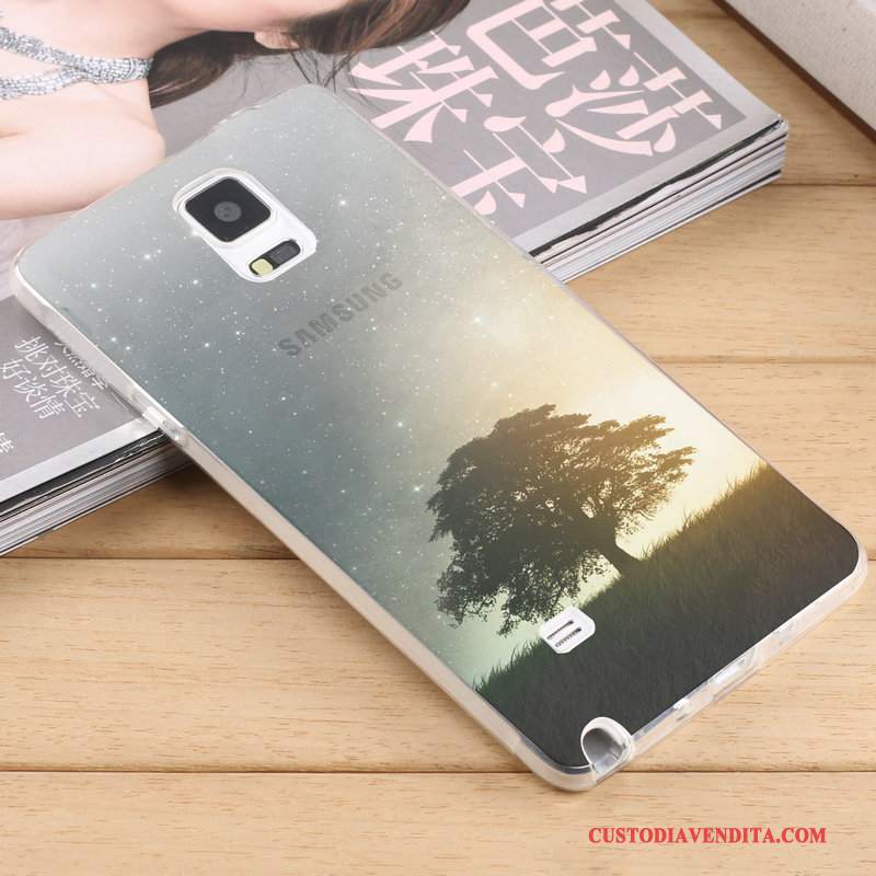 Custodia Samsung Galaxy Note 4 Creativo Trasparente Tendenza, Cover Samsung Galaxy Note 4 Silicone Tutto Incluso Morbido