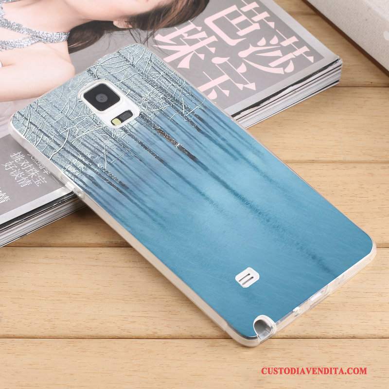 Custodia Samsung Galaxy Note 4 Creativo Trasparente Tendenza, Cover Samsung Galaxy Note 4 Silicone Tutto Incluso Morbido