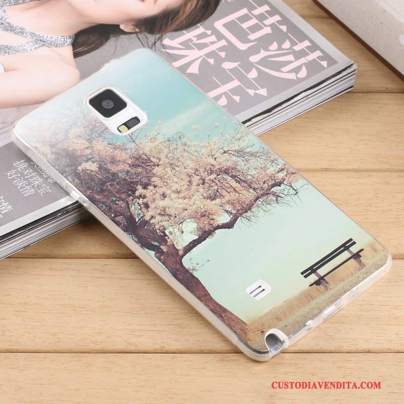 Custodia Samsung Galaxy Note 4 Creativo Trasparente Tendenza, Cover Samsung Galaxy Note 4 Silicone Tutto Incluso Morbido