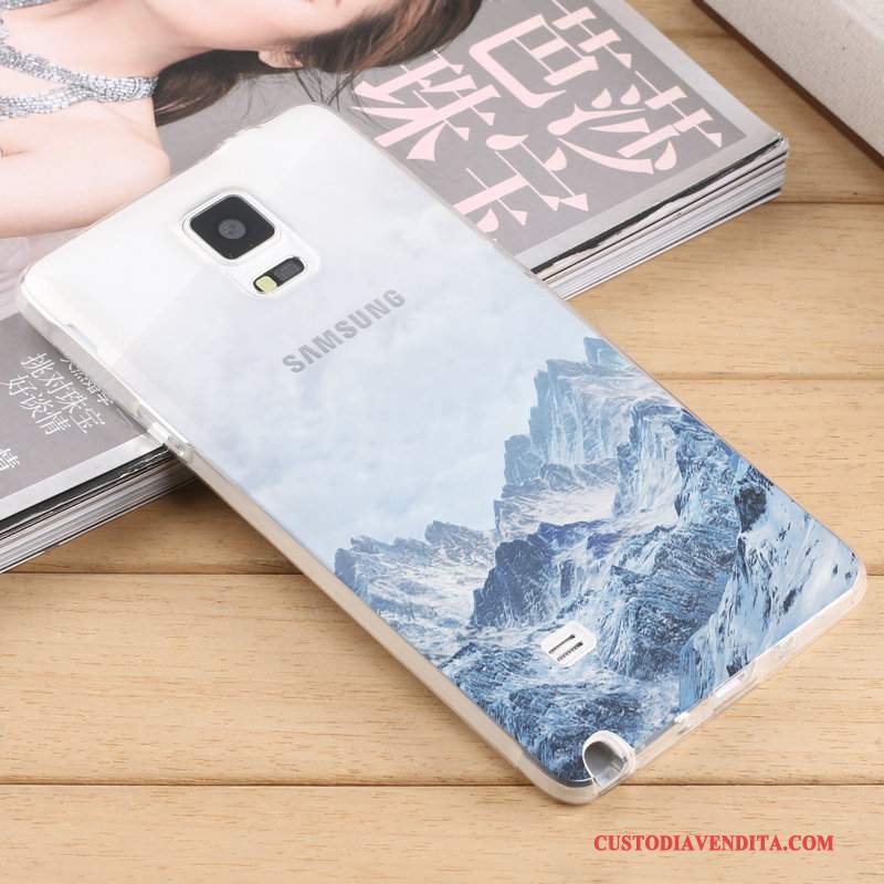 Custodia Samsung Galaxy Note 4 Creativo Trasparente Tendenza, Cover Samsung Galaxy Note 4 Silicone Tutto Incluso Morbido