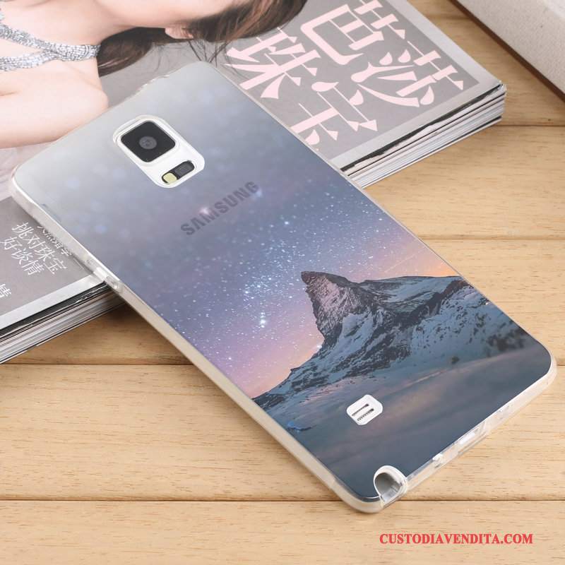 Custodia Samsung Galaxy Note 4 Creativo Trasparente Tendenza, Cover Samsung Galaxy Note 4 Silicone Tutto Incluso Morbido