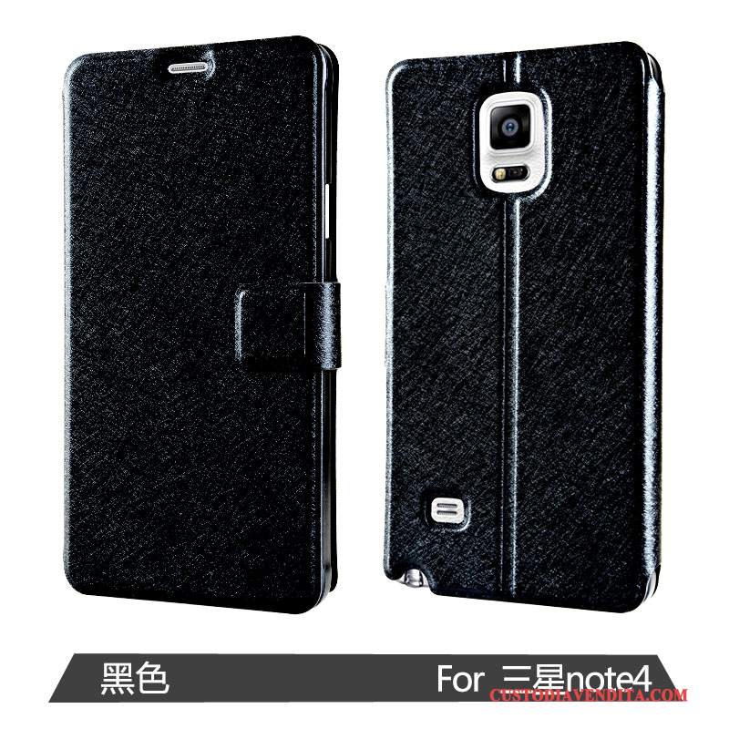 Custodia Samsung Galaxy Note 4 Protezione Anti-caduta Oro, Cover Samsung Galaxy Note 4 Pelle Telefono