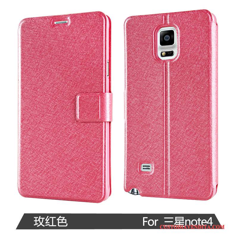 Custodia Samsung Galaxy Note 4 Protezione Anti-caduta Oro, Cover Samsung Galaxy Note 4 Pelle Telefono