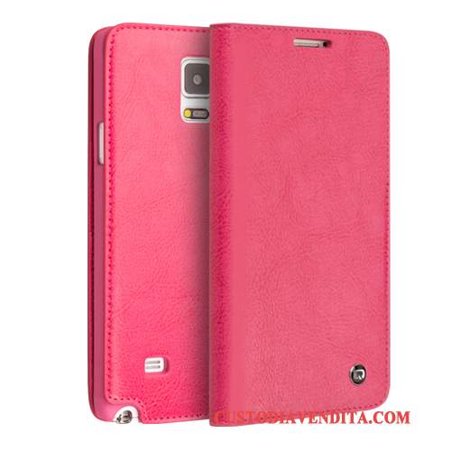 Custodia Samsung Galaxy Note 4 Protezione Rosso, Cover Samsung Galaxy Note 4 Pelle