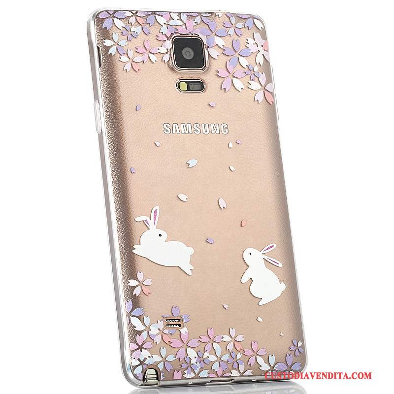 Custodia Samsung Galaxy Note 4 Protezione Trasparente Coperchio Posteriore, Cover Samsung Galaxy Note 4 Colore Anti-caduta Sottile