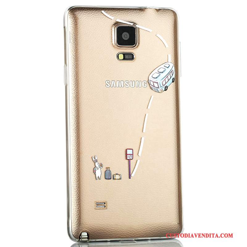 Custodia Samsung Galaxy Note 4 Protezione Trasparente Coperchio Posteriore, Cover Samsung Galaxy Note 4 Colore Anti-caduta Sottile