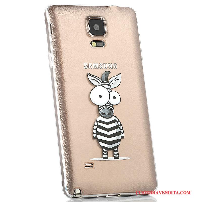 Custodia Samsung Galaxy Note 4 Protezione Trasparente Coperchio Posteriore, Cover Samsung Galaxy Note 4 Colore Anti-caduta Sottile