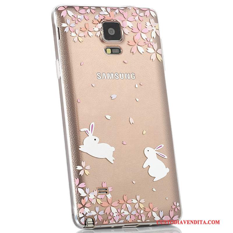 Custodia Samsung Galaxy Note 4 Protezione Trasparente Coperchio Posteriore, Cover Samsung Galaxy Note 4 Colore Anti-caduta Sottile