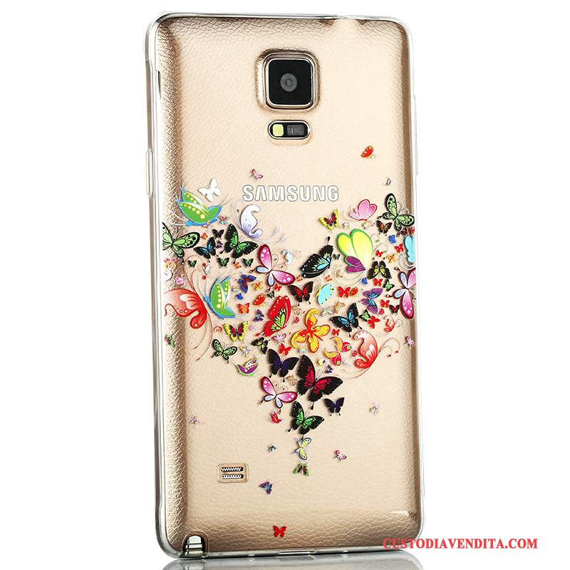 Custodia Samsung Galaxy Note 4 Protezione Trasparente Coperchio Posteriore, Cover Samsung Galaxy Note 4 Colore Anti-caduta Sottile