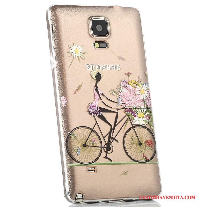 Custodia Samsung Galaxy Note 4 Protezione Trasparente Coperchio Posteriore, Cover Samsung Galaxy Note 4 Colore Anti-caduta Sottile