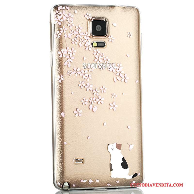 Custodia Samsung Galaxy Note 4 Protezione Trasparente Coperchio Posteriore, Cover Samsung Galaxy Note 4 Colore Anti-caduta Sottile