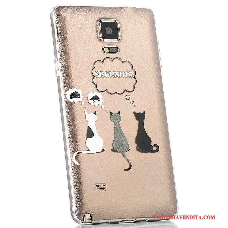 Custodia Samsung Galaxy Note 4 Protezione Trasparente Coperchio Posteriore, Cover Samsung Galaxy Note 4 Colore Anti-caduta Sottile