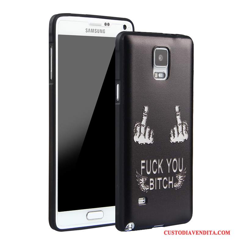 Custodia Samsung Galaxy Note 4 Silicone Anti-caduta Morbido, Cover Samsung Galaxy Note 4 Goffratura Tutto Incluso Tendenza