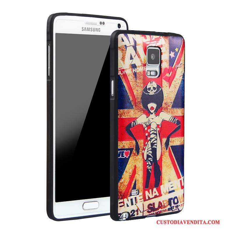 Custodia Samsung Galaxy Note 4 Silicone Anti-caduta Morbido, Cover Samsung Galaxy Note 4 Goffratura Tutto Incluso Tendenza