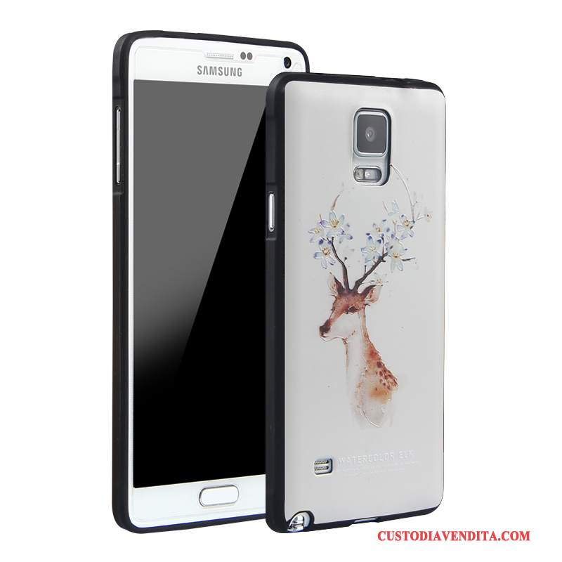 Custodia Samsung Galaxy Note 4 Silicone Anti-caduta Morbido, Cover Samsung Galaxy Note 4 Goffratura Tutto Incluso Tendenza