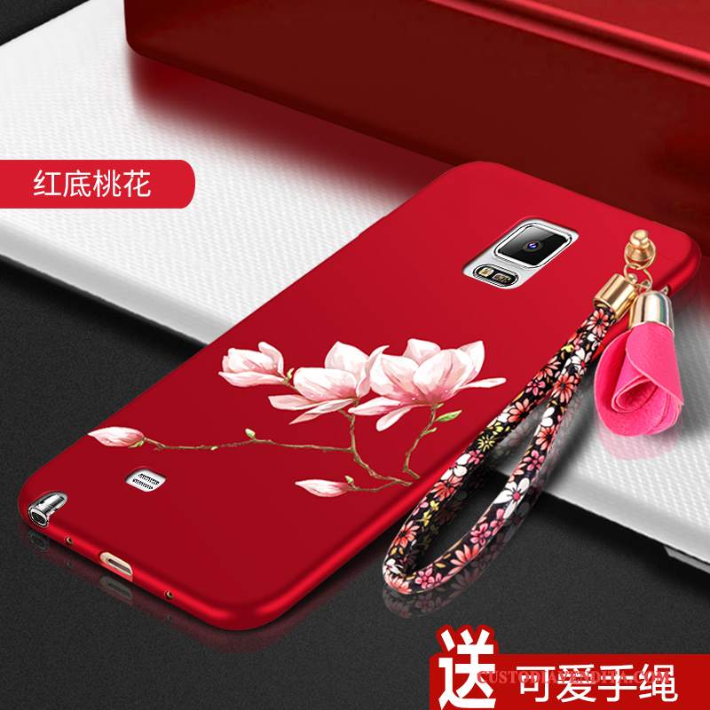 Custodia Samsung Galaxy Note 4 Silicone Morbido Rosso, Cover Samsung Galaxy Note 4 Protezione Macchiati Tutto Incluso