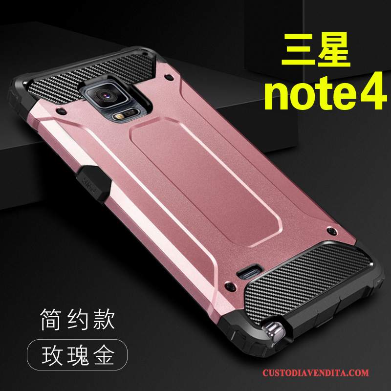 Custodia Samsung Galaxy Note 4 Silicone Nero Tutto Incluso, Cover Samsung Galaxy Note 4 Creativo Difficiletelefono