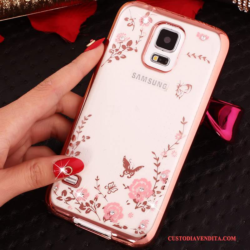 Custodia Samsung Galaxy Note 4 Silicone Ring Rosa, Cover Samsung Galaxy Note 4 Protezione Telefono