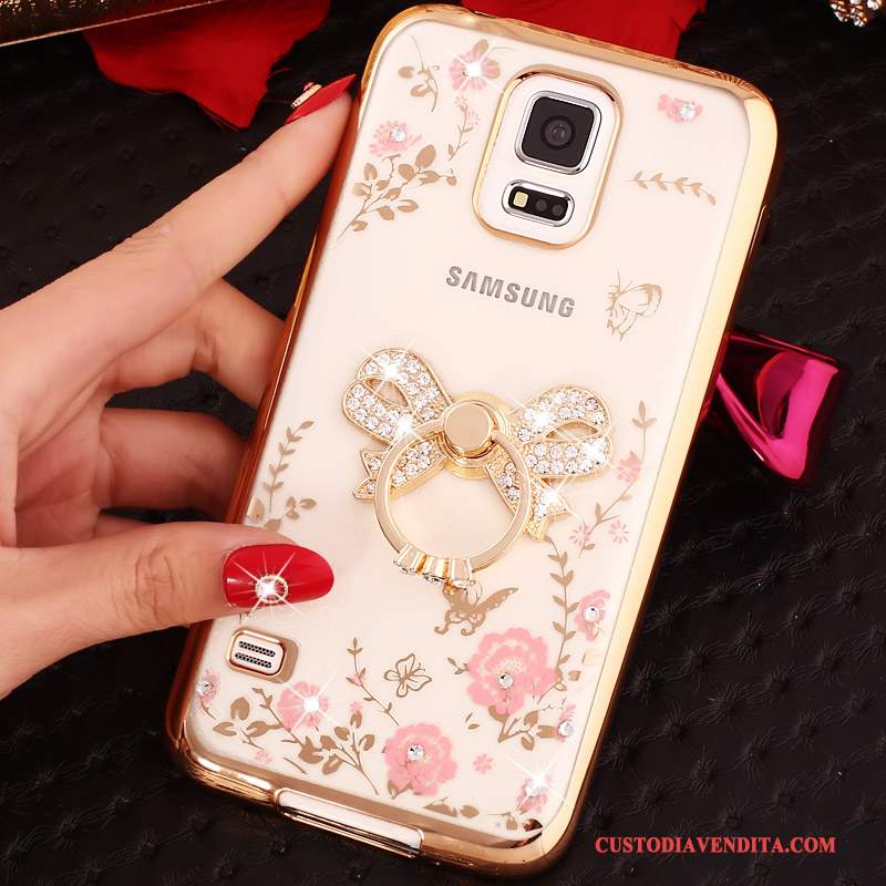 Custodia Samsung Galaxy Note 4 Silicone Ring Rosa, Cover Samsung Galaxy Note 4 Protezione Telefono