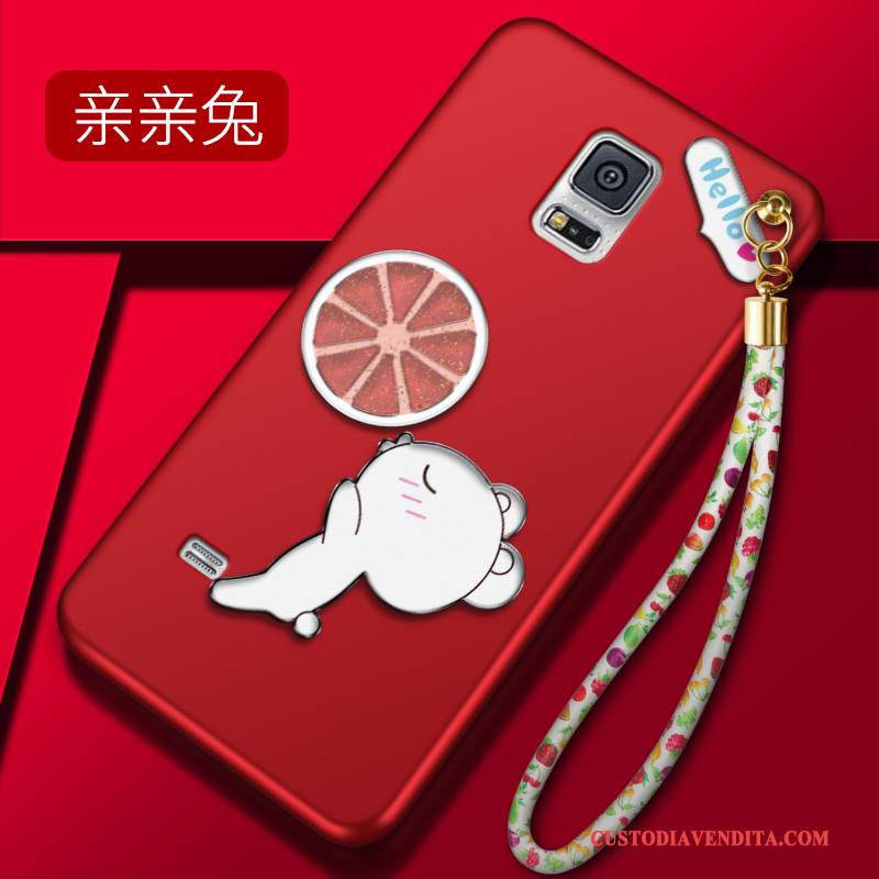 Custodia Samsung Galaxy Note 4 Silicone Tendenza Rosso, Cover Samsung Galaxy Note 4 Cartone Animato Macchiatitelefono