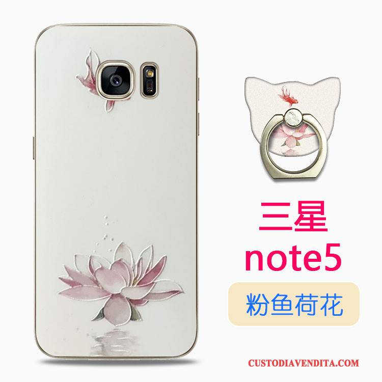 Custodia Samsung Galaxy Note 5 Cartone Animato Anti-cadutatelefono, Cover Samsung Galaxy Note 5 Colore Trasparente Morbido