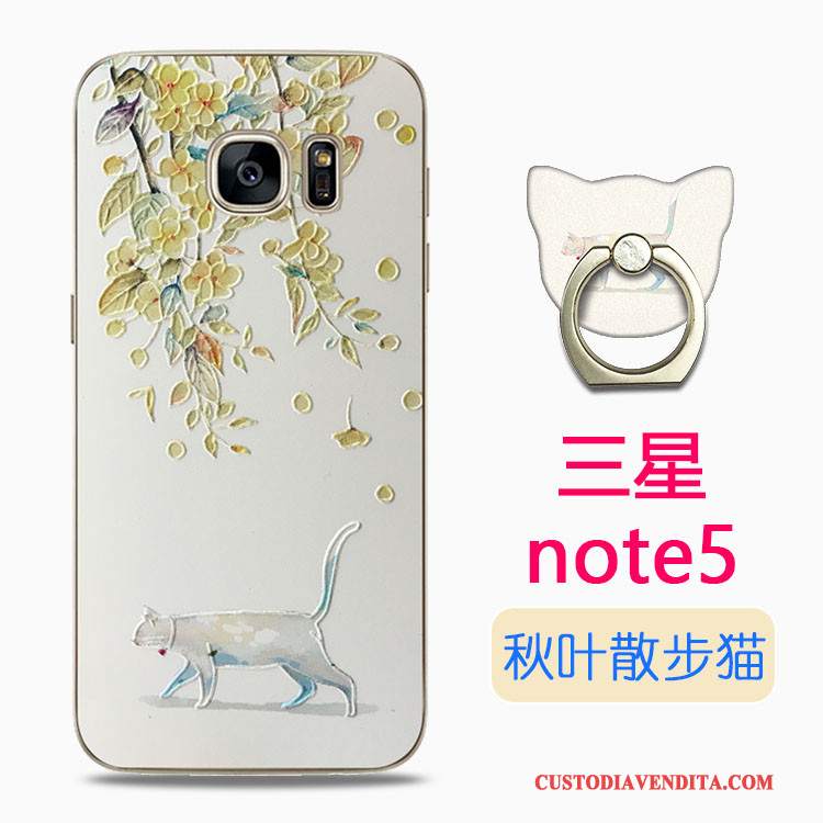 Custodia Samsung Galaxy Note 5 Cartone Animato Anti-cadutatelefono, Cover Samsung Galaxy Note 5 Colore Trasparente Morbido