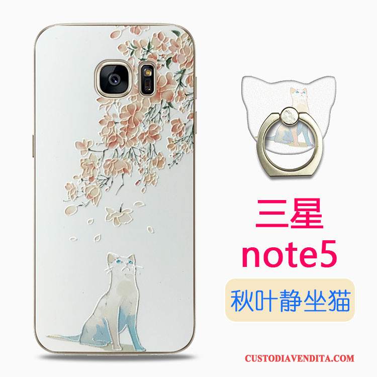 Custodia Samsung Galaxy Note 5 Cartone Animato Anti-cadutatelefono, Cover Samsung Galaxy Note 5 Colore Trasparente Morbido