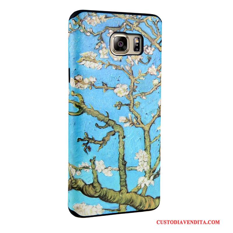 Custodia Samsung Galaxy Note 5 Colore Tendenzatelefono, Cover Samsung Galaxy Note 5 Cartone Animato Morbido Blu