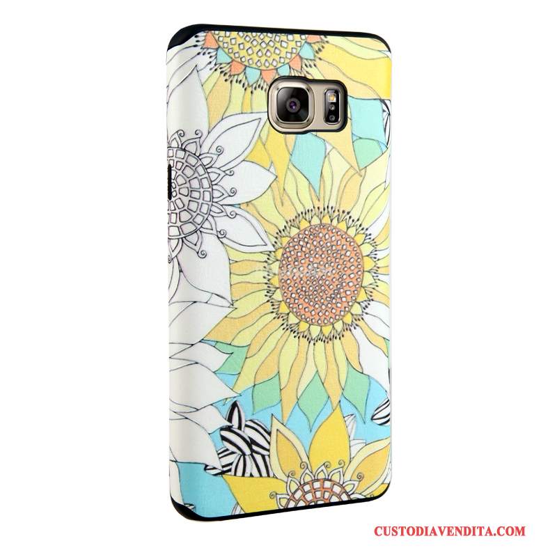 Custodia Samsung Galaxy Note 5 Colore Tendenzatelefono, Cover Samsung Galaxy Note 5 Cartone Animato Morbido Blu