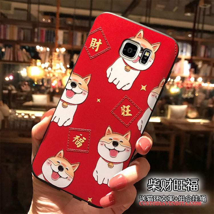 Custodia Samsung Galaxy Note 5 Creativo Ornamenti Appesi Rosso, Cover Samsung Galaxy Note 5 Silicone Tendenzatelefono