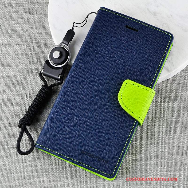 Custodia Samsung Galaxy Note 5 Pelle Morbido Verde, Cover Samsung Galaxy Note 5 Folio Telefono