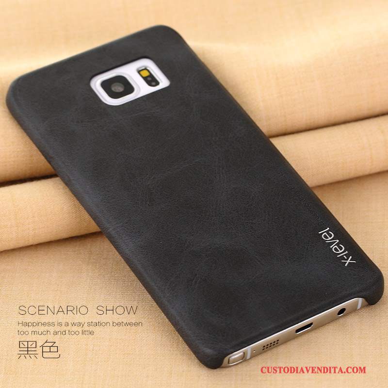 Custodia Samsung Galaxy Note 5 Pelle Sottile Affari, Cover Samsung Galaxy Note 5 Protezione Anti-caduta Marrone