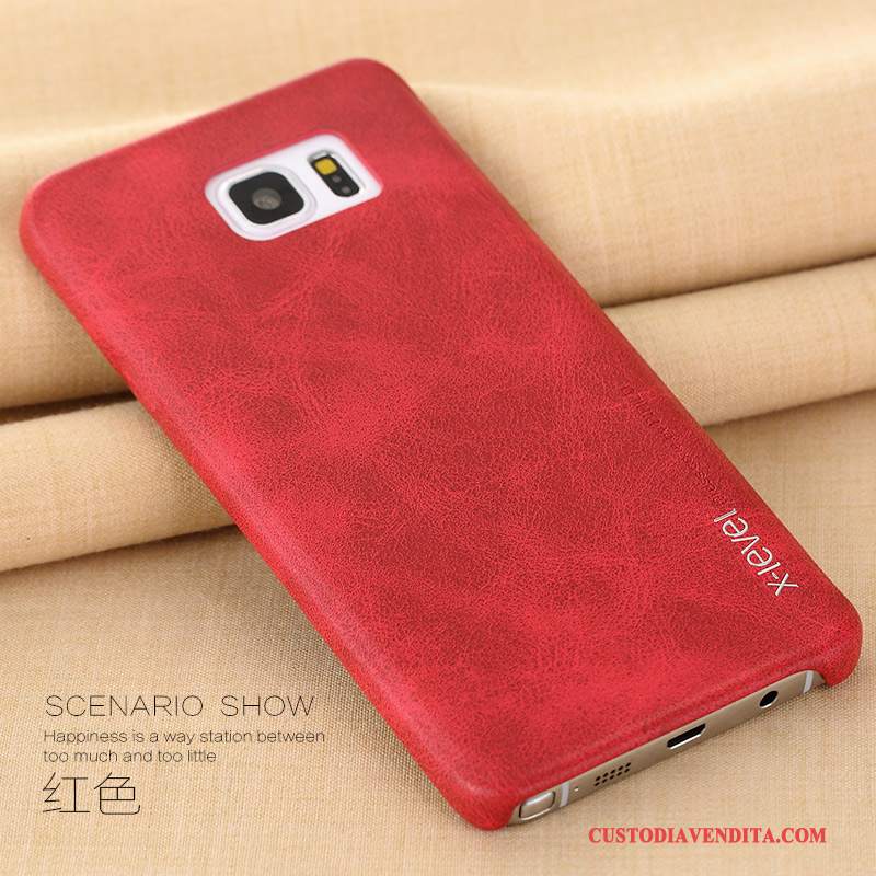 Custodia Samsung Galaxy Note 5 Pelle Sottile Affari, Cover Samsung Galaxy Note 5 Protezione Anti-caduta Marrone