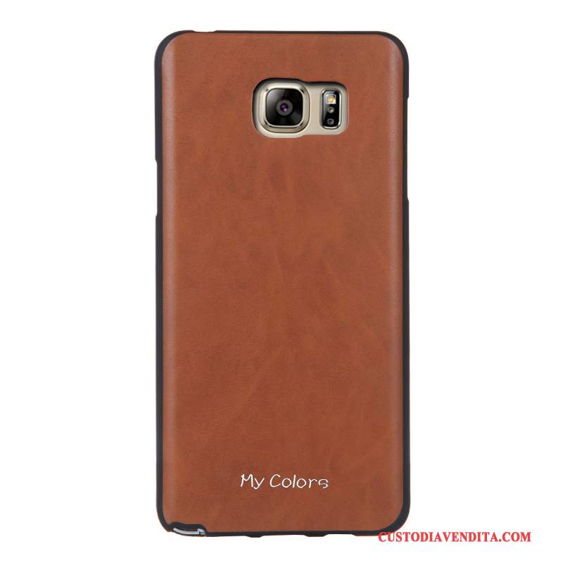 Custodia Samsung Galaxy Note 5 Pelle Telefono Rosso, Cover Samsung Galaxy Note 5 Protezione Morbido Affari