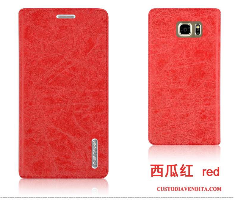 Custodia Samsung Galaxy Note 5 Protezione Porporatelefono, Cover Samsung Galaxy Note 5 Pelle Durevole