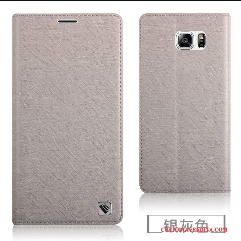 Custodia Samsung Galaxy Note 5 Silicone Morbido Porpora, Cover Samsung Galaxy Note 5 Pelle Tutto Incluso Anti-caduta