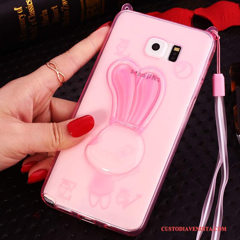 Custodia Samsung Galaxy Note 5 Silicone Ornamenti Appesi Rosa, Cover Samsung Galaxy Note 5 Protezione Telefono