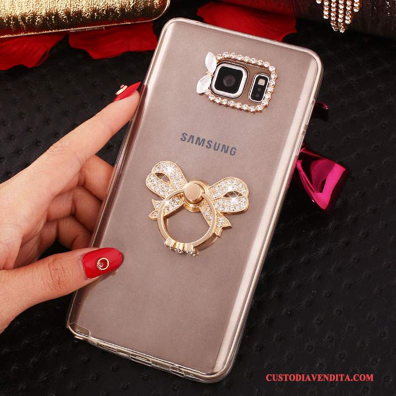 Custodia Samsung Galaxy Note 5 Strass Bianco, Cover Samsung Galaxy Note 5 Protezione