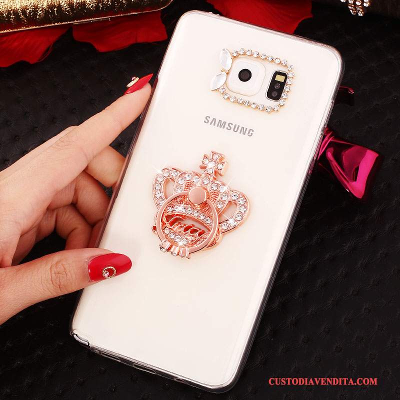 Custodia Samsung Galaxy Note 5 Strass Bianco, Cover Samsung Galaxy Note 5 Protezione