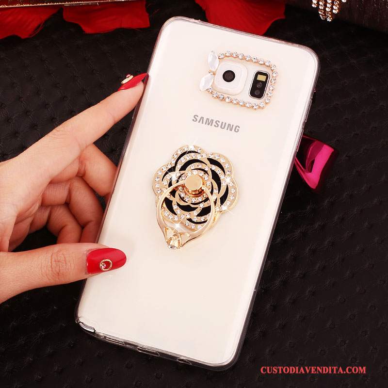 Custodia Samsung Galaxy Note 5 Strass Bianco, Cover Samsung Galaxy Note 5 Protezione