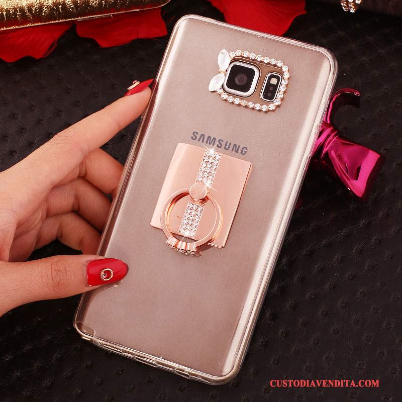 Custodia Samsung Galaxy Note 5 Strass Bianco, Cover Samsung Galaxy Note 5 Protezione